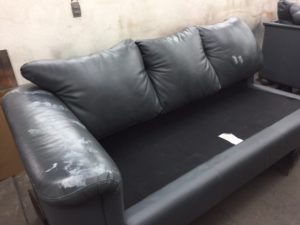 Damaged Leather Sectional