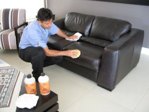Leather cleaning