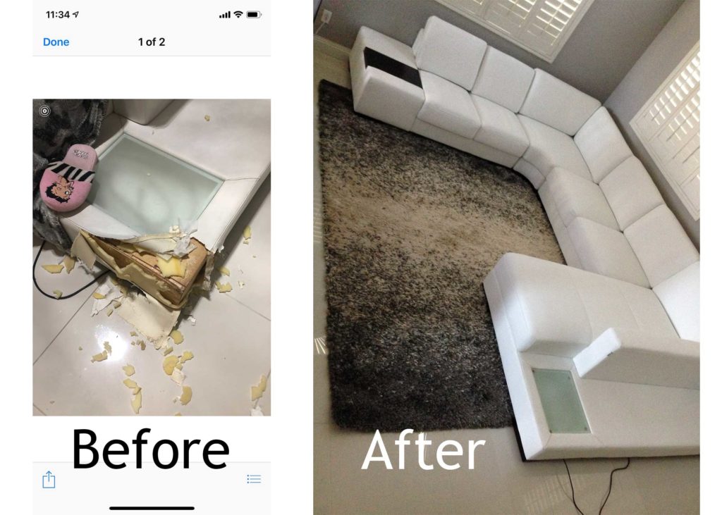 Interior Touch Up Furniture & Leather Repair in Las Vegas